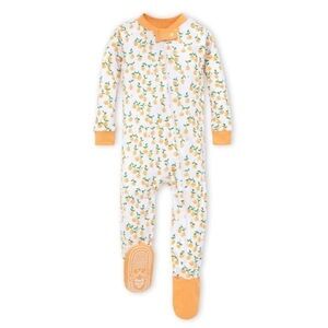 Burt’s bees baby Freshly Picked Oranges Organic Cotton Snug Fit Footed 6/9m